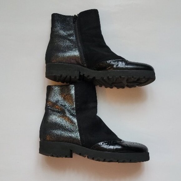 LUCA GROSSI WOMEN SUEDE BOOTIES SIZE 38 1/2 USED - Picture 7 of 14